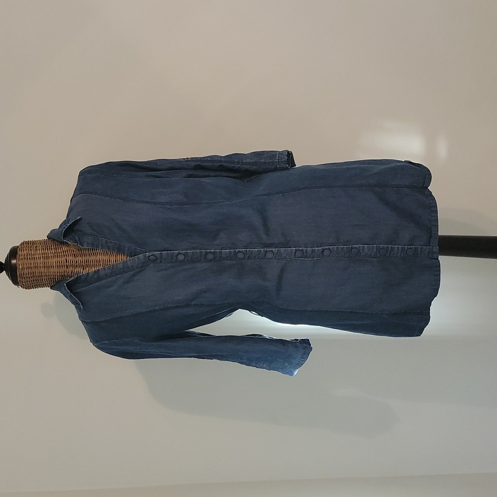 mark. Snap Front Shirtdress SzM Chambray Blue  BinL